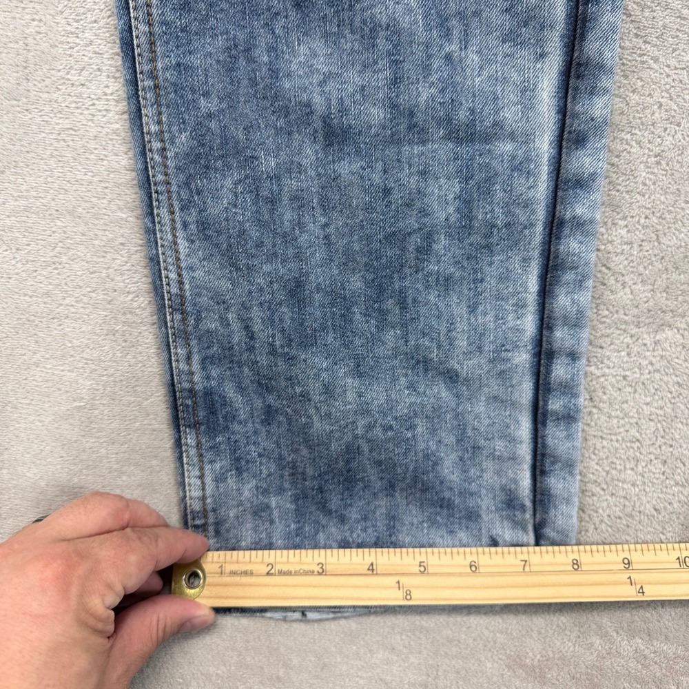 pd&c Jeans Mens 34x32 Blue Slim Straight Acid Wash Denim Stretch Streetwear‎ - Picture 8 of 11